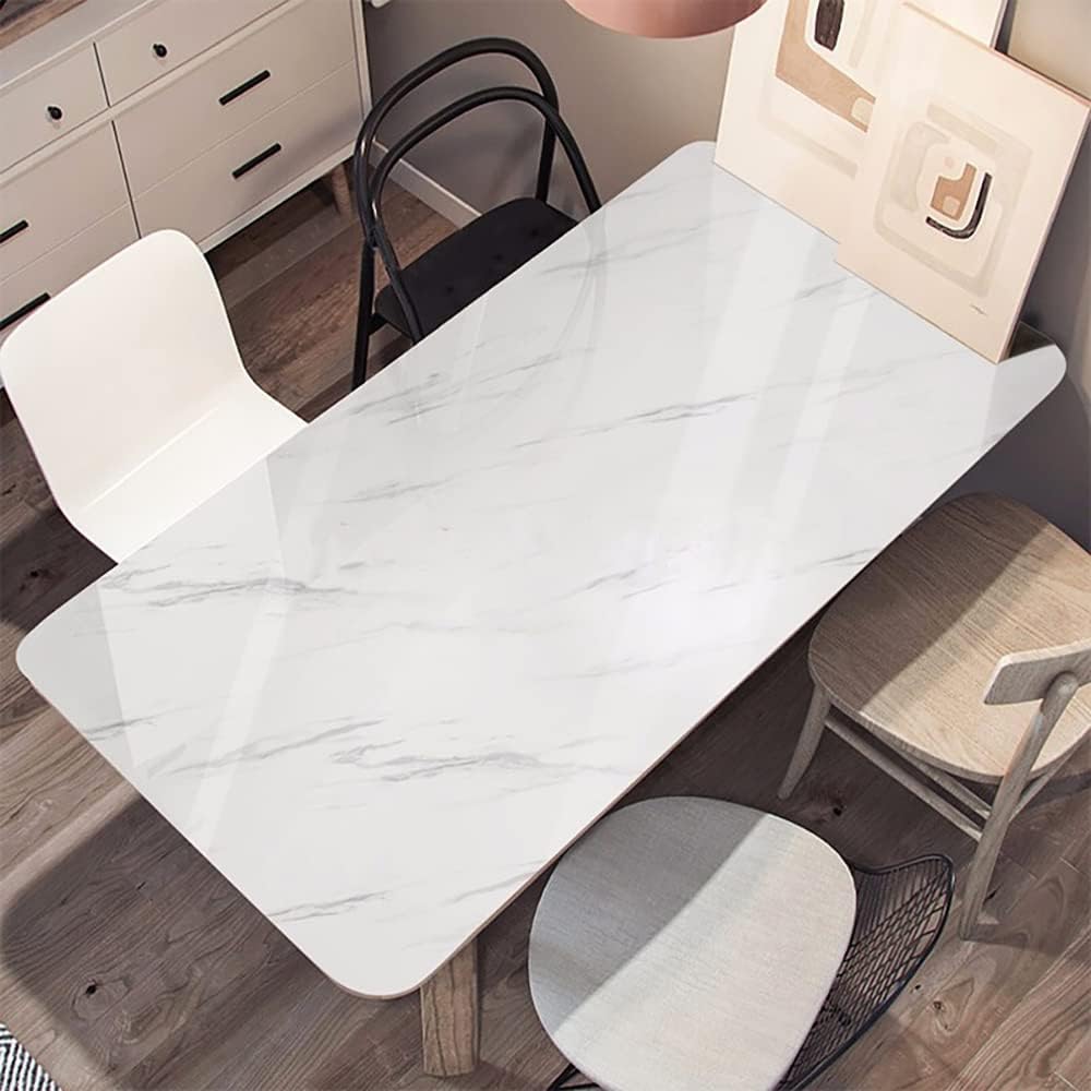 Glossy Marble Paper Granite Gray/White Wallpaper Peel and Stick Wallpaper Self Adhesive Removable Wallpaper 15.8 197 Waterproof Countertop Paper for Cabinet Countertop Furniture Kitchen Viny Film