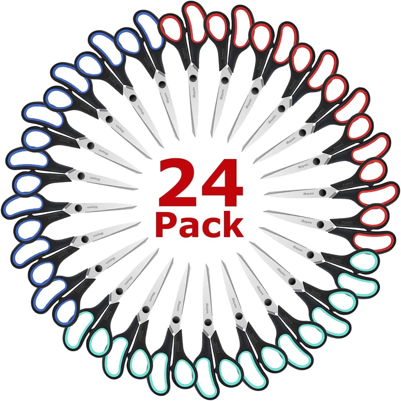 School Scissors Set of 24-Pack, 8