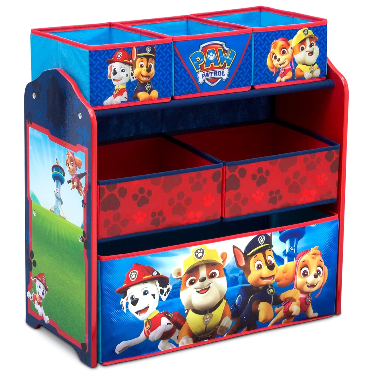 6 Bin Design and Store Toy Organizer - Greenguard Gold Certified, Nick Jr. PAW Patrol