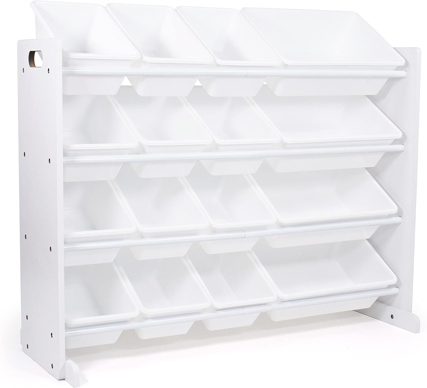 Humble Crew Extra-Large Toy Organizer, 16 Storage Bins, White/White