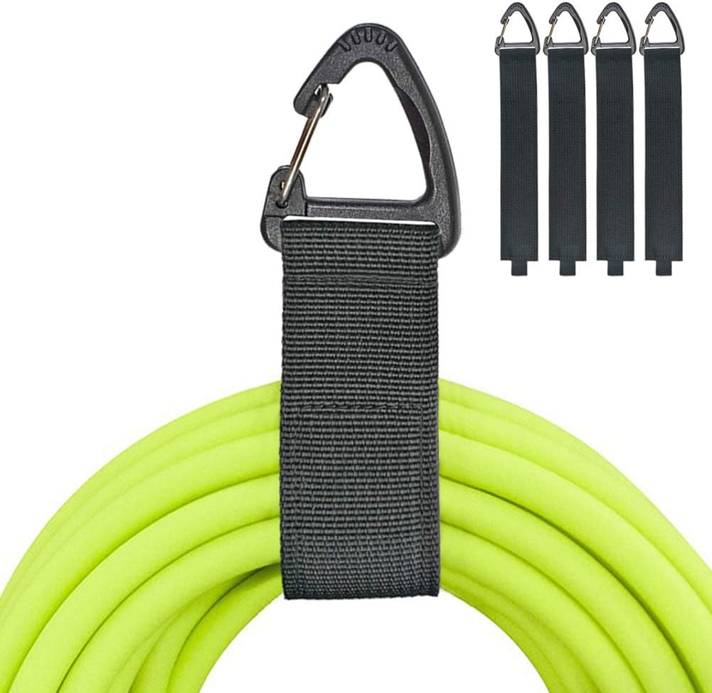 Extension Cord Holder Organizer(4 Pack L), Extension Cord Hanger for Garage Organization and Storage, 16-Inch Heavy Duty Storage Strap for Extension Cord within 100ft