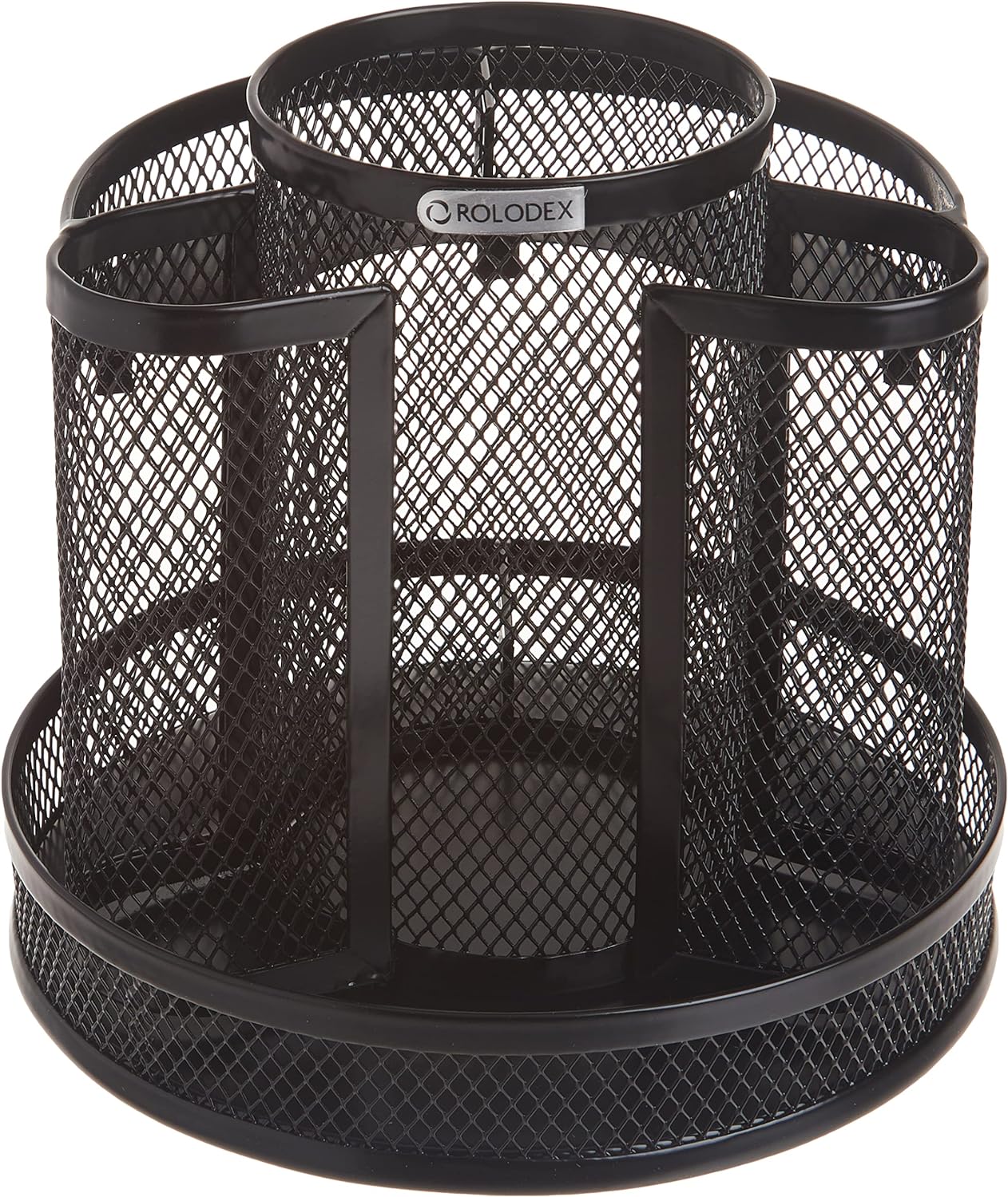 Rolodex Mesh Collection Spinning Desk Sorter, Black