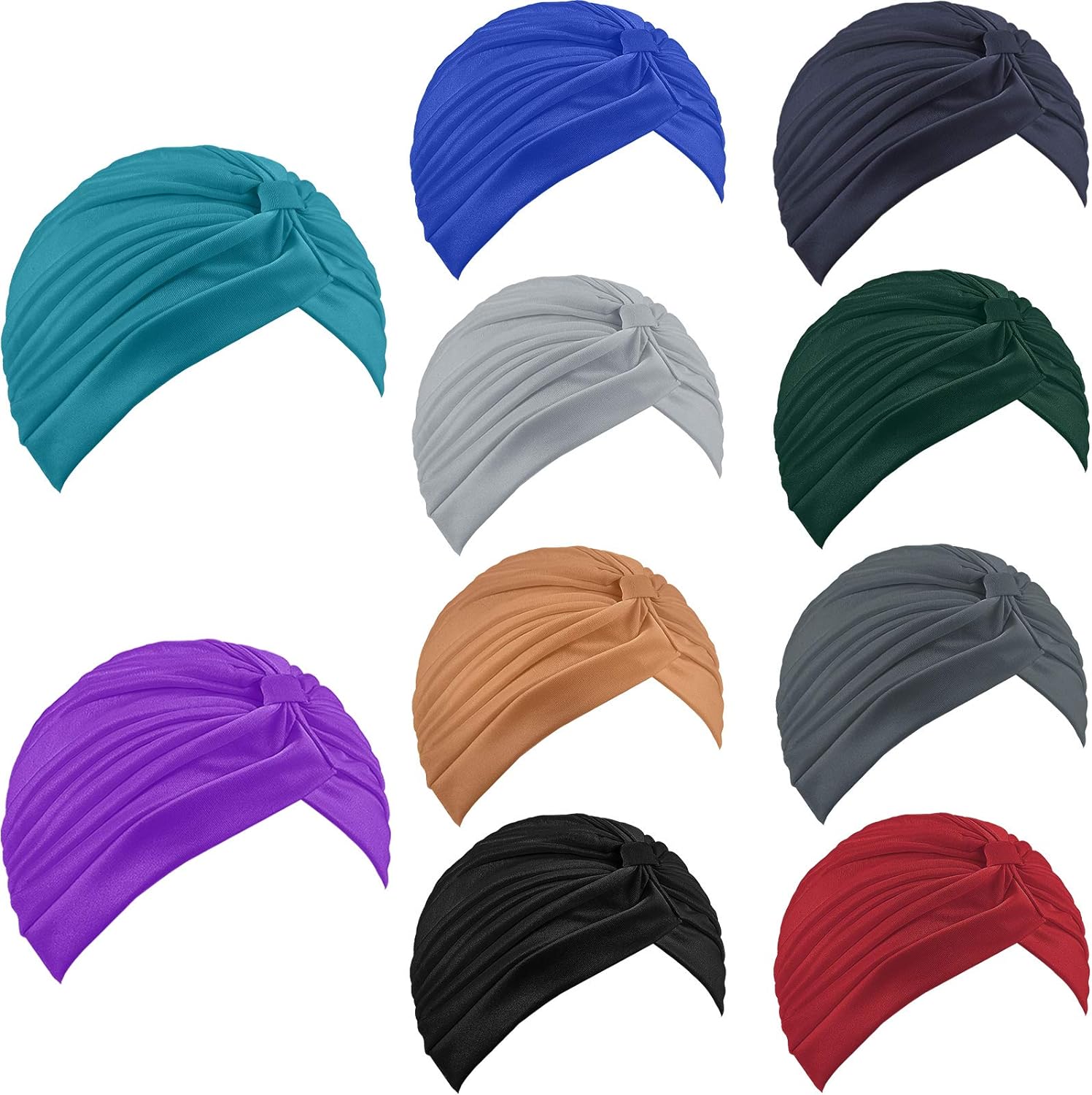 Stretchy Turban Cap Chemo Head Wraps Bennie Twisted India' Hat for Women Girl