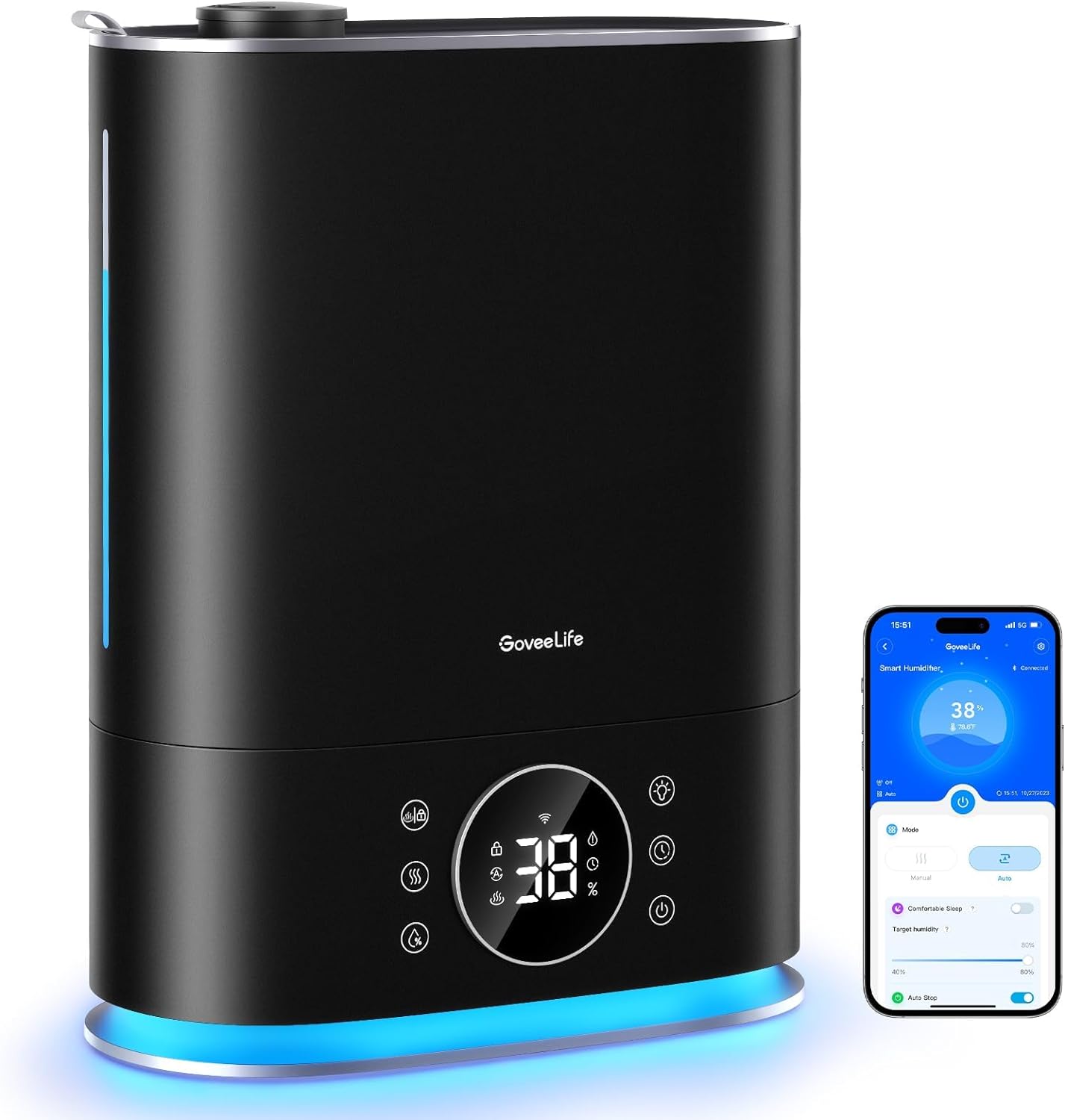 This Govee humidifier is awesome because you can easily choose from cool or warm mist. This is done via the Govee app which is very user friendly. The cool mist is the default mist when first turned on but it can easily be changed to warm mist when you toggle the warm option. It will remember the last setting from the time it is turned off and stick to the same setting when turned back on. I use cool mist during the summer months to cool my room down and to add some humidity in the air. I live i