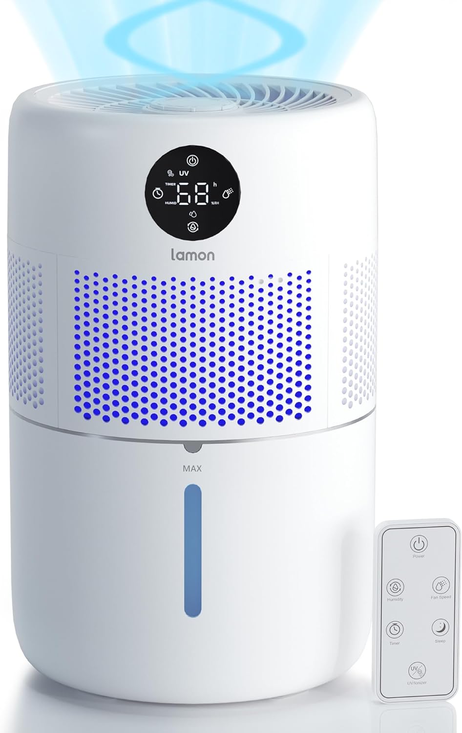 We decided to make the switch to evaporative humidifiers and tried several brands before landing on this one for our bedroom. Its perfect. Keeps the humidity at the desired level, is extremely easy to clean, and has an amazing sleep mode that turns the display light off and during which it is practically silent. For a light sleeper, its a godsend. The pic I added is of the unit in sleep mode. The only light is that tiny crescent moon. The remote is handy too. This is a keeper!