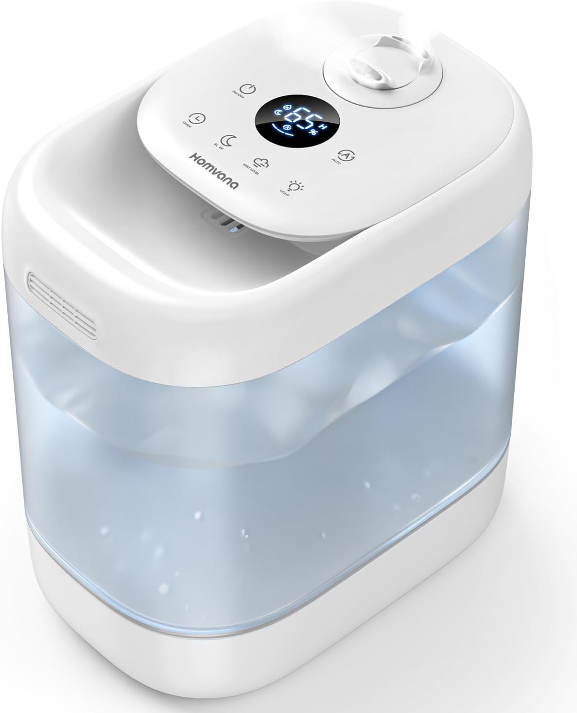 I really like this humidifier because of the size (I don't have to fill it so often!). It has a lovely soft light that gently changes color or you can have it run without color. The cool mist is practically silent! I think best of all, I like how easy it is to clean. Great value for the reasonable price. Shipped safely, carefully and arrived promptly.