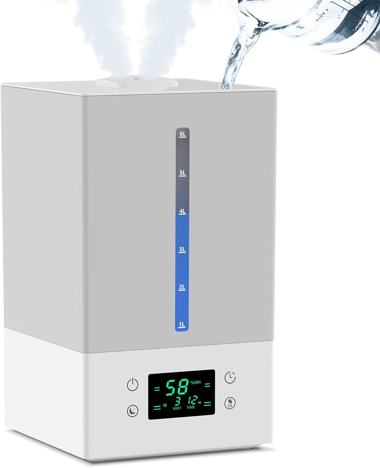 This humidifier works great! We have it in our childrens room and love how quiet it is during operation. It is very simple and intuitive to use. Touch operation for controls works well. You can also change the direction of the steam by twisting the top nozzle. Overall, it was well worth the purchase.