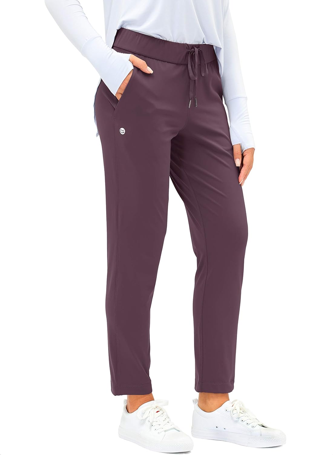 G Gradual Women' Pants with Deep Pockets 7/8 Stretch Ankle Sweatpants for Golf, Athletic, Lounge, Travel, Work