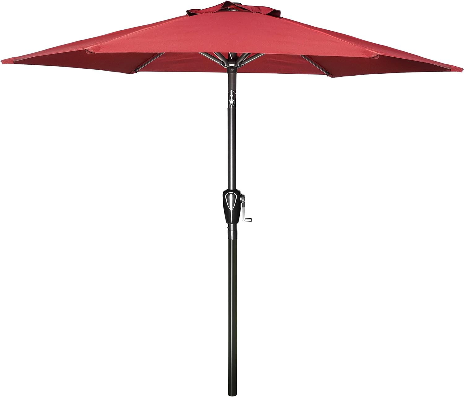 Simple Deluxe 9' Patio Umbrella Outdoor Table Market Yard Umbrella with Push Button Tilt/Crank, 8 Sturdy Ribs for Garden, Deck, Backyard, Pool