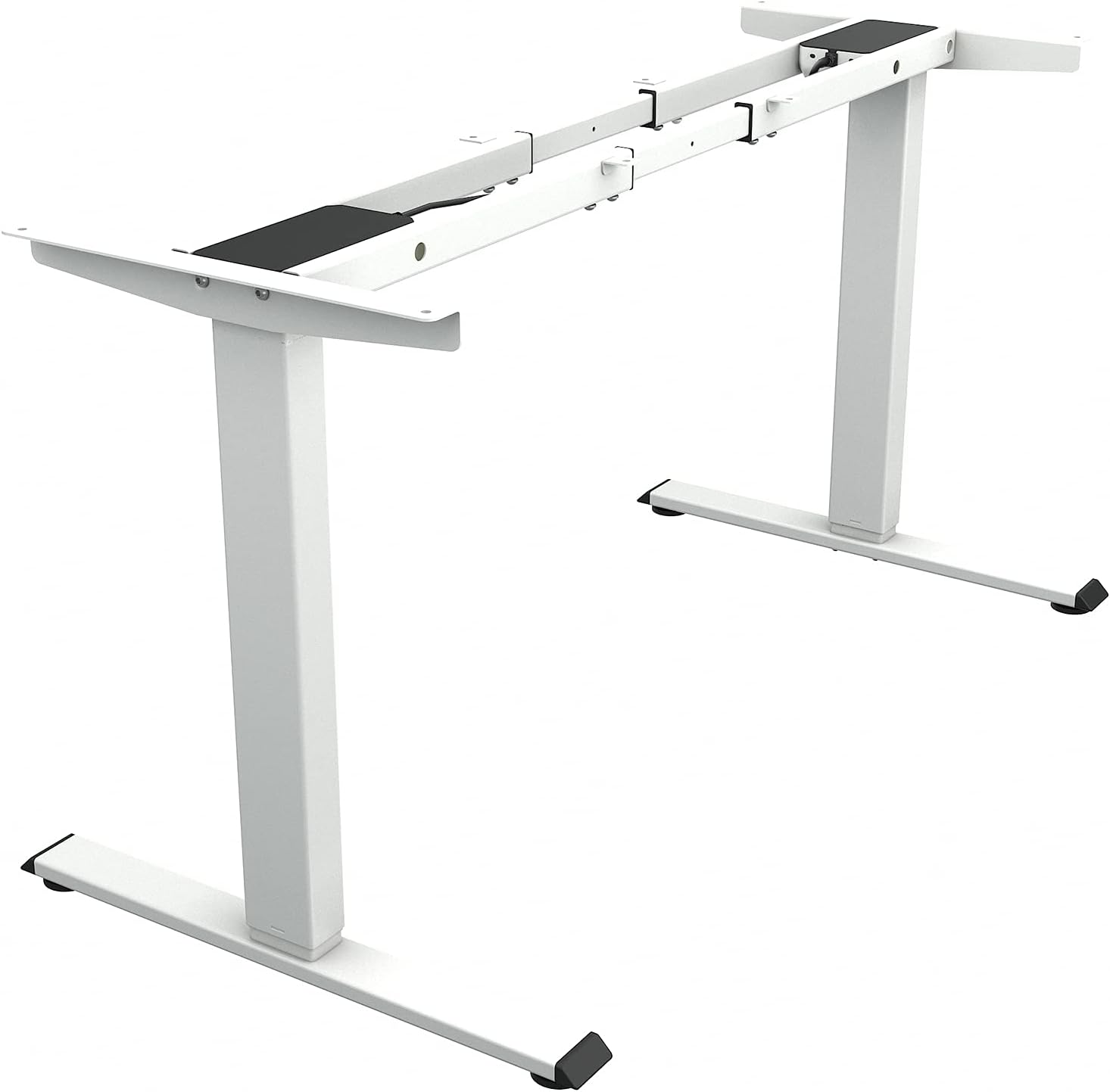 TOPSKY Dual Motor Electric Adjustable Standing Computer Desk for Home and Office (White Frame only)