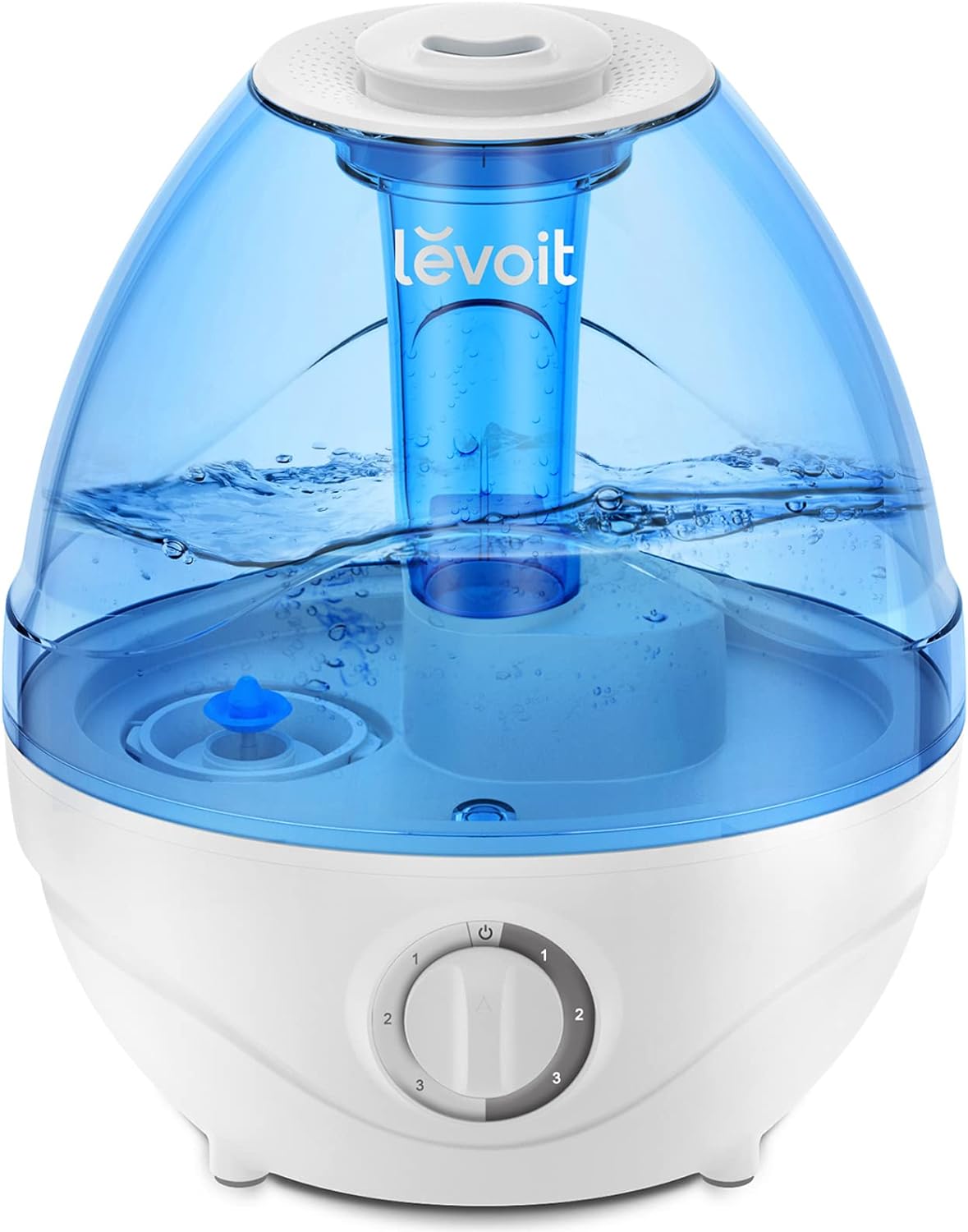 LEVOIT Humidifiers for Bedroom Large Room (2.4L Water Tank), Cool Mist for Home Whole House, Quiet for Baby Nursery, Adjustable 360 Rotation Nozzle, Ultrasonic, Auto Shut off, Night Light, BPA-Free