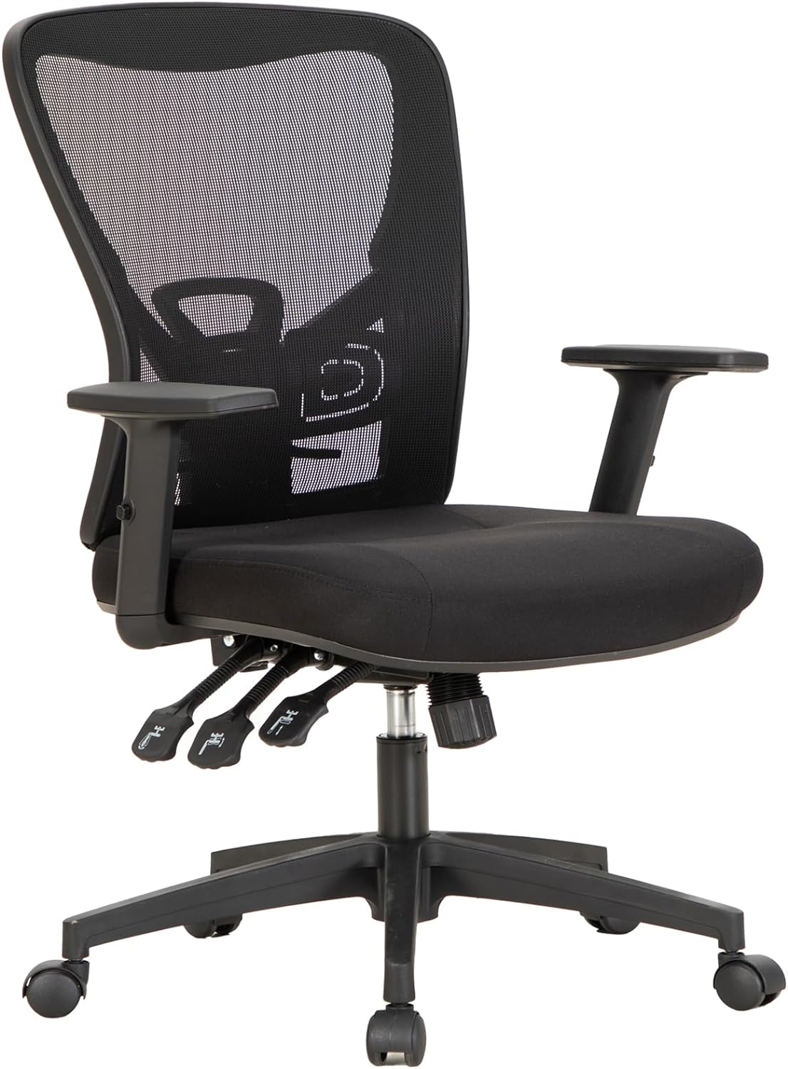 Sophia & William Ergonomic Rocking Mesh Office Desk Chair High Back, Modern 360 Swivel Executive Computer Chair with Height Adjustable Armrests, Lumbar Support, Black