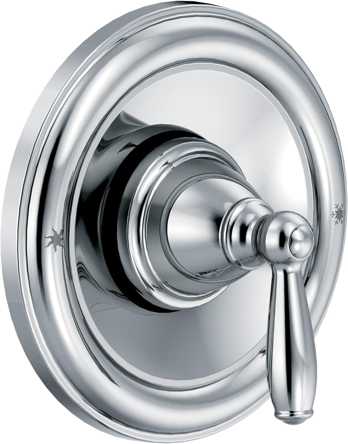 Moen Brantford Chrome Posi-Temp Pressure Balancing Traditional Tub and Shower Lever Handle, Valve Required, T2151