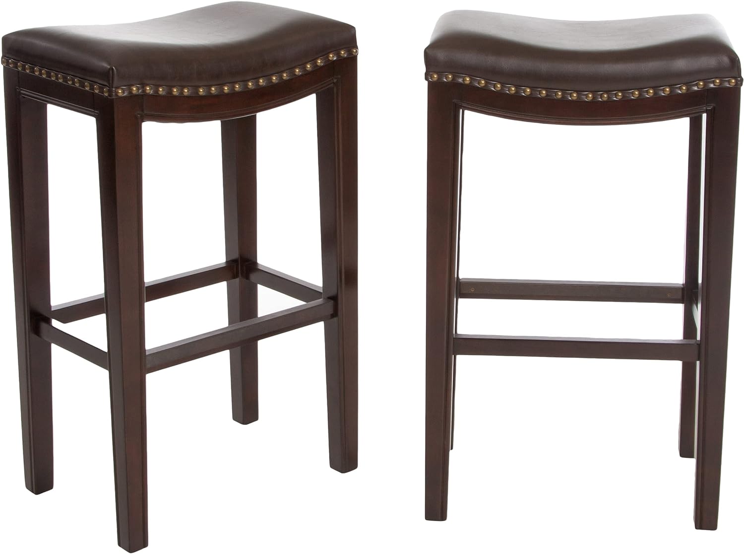 Christopher Knight Home Avondale Backless Bar Stools, 2-Pcs Set, Brown