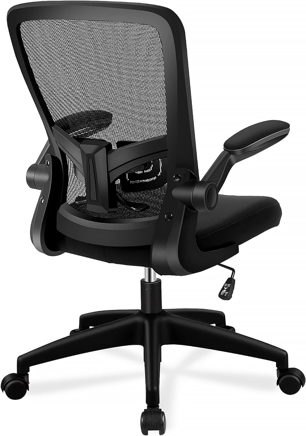 FelixKing Office Chair, Ergonomic Desk Chair with Adjustable Height and Lumbar Support Swivel Lumbar Support Desk Computer Chair with Flip up Armrests for Conference Room (Black)