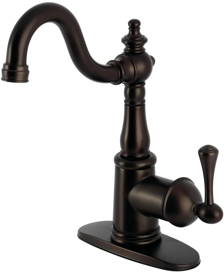 Kingston Brass KS7495BL English Vintage Bar Faucet, Oil-Rubbed Bronze, 11.06 x 6.25 x 2.38