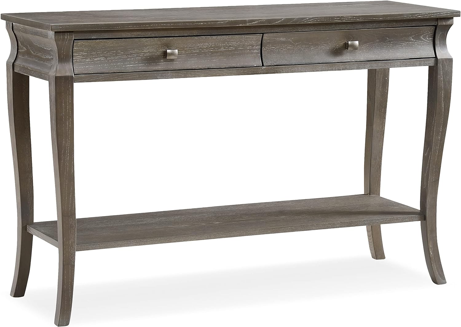 Leick Home Luna Two Drawer Sofa Table, Gray Wash