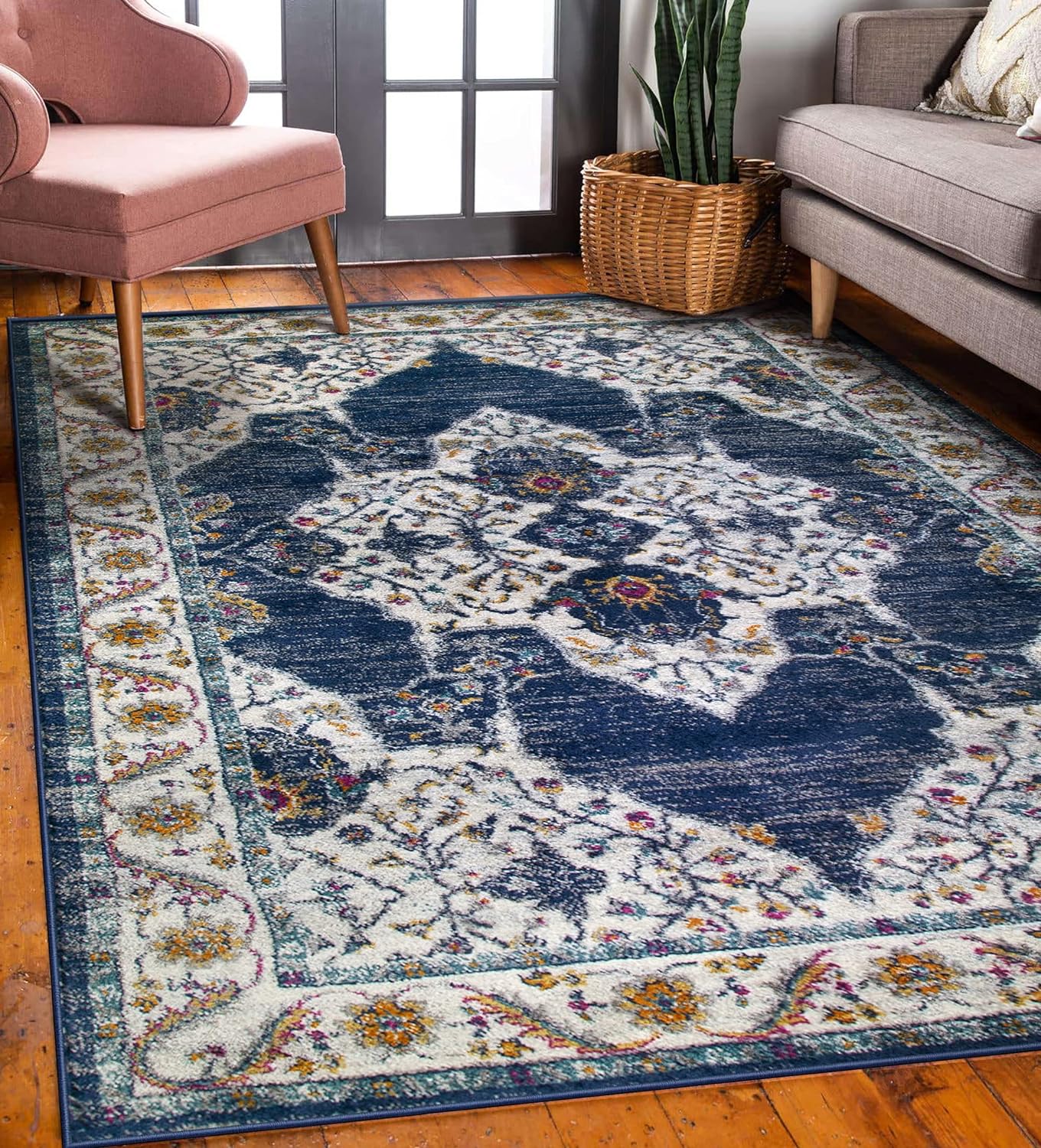 Leick Home 596569 Laurus Quatrefoil Indoor Outdoor Area Rug Rectangle 4'x6'