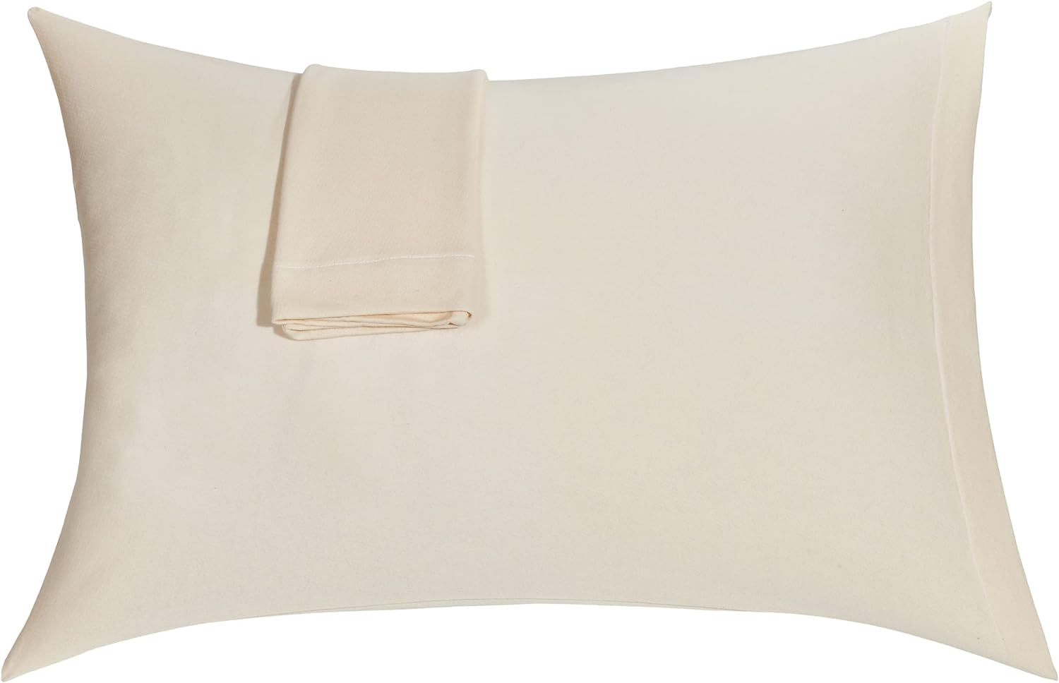 Snuggle-Pedic Pillow Case - King 20 x 36 White Pillow Cases w/Breathable Stretch Knit Cotton