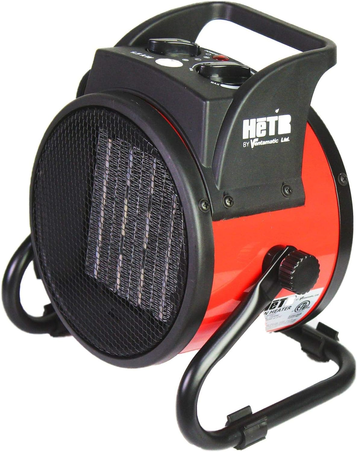 HeTR Portable Space Heater 1500 Watt Forced Air Heater with Ceramic Heater Element and Overheat Protection for Office Home Garage Workshop, ETL Listed