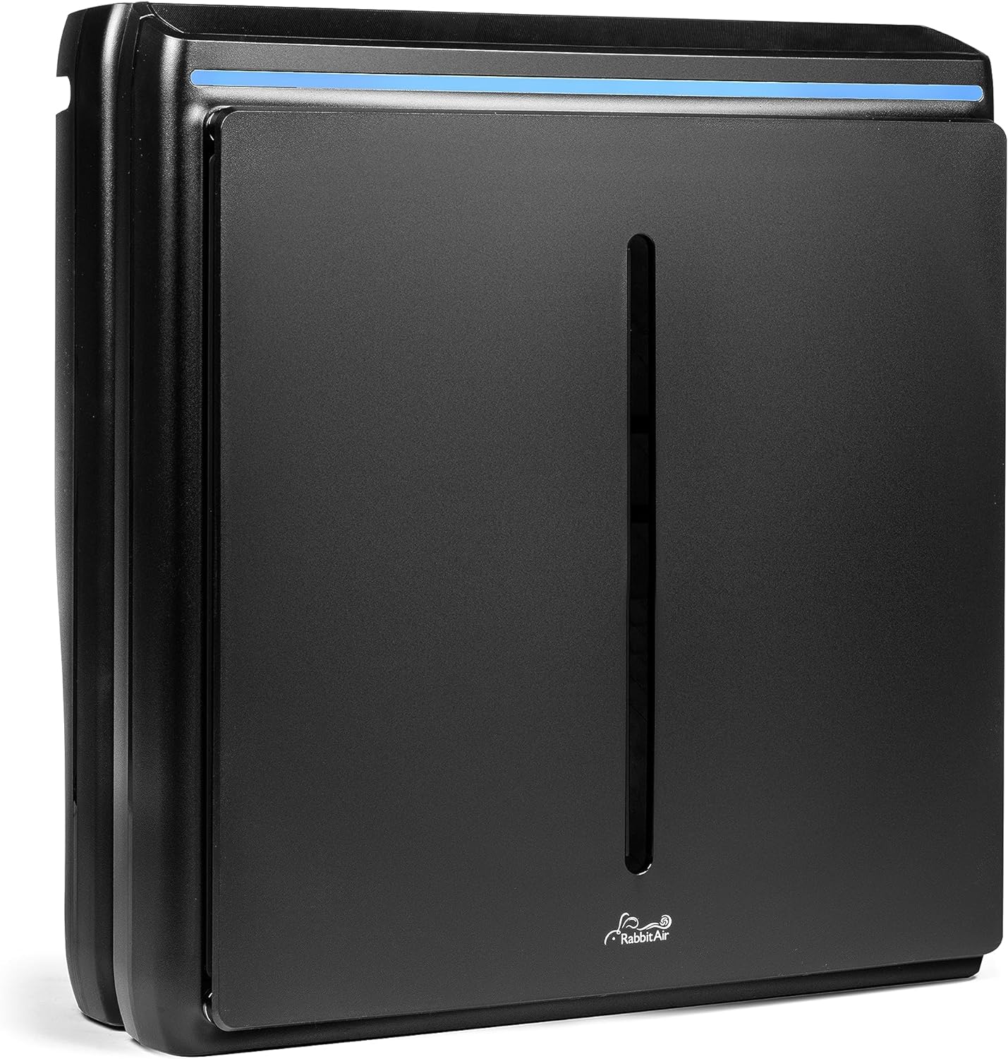 Rabbit Air A3 SPA-1000N Ultra Quiet HEPA Air Purifier, 6 stage filtration, Wall Mountable, For Large Rooms, Removes Airborne Allergens, Smoke, Dust, Mold, & VOCs (Black, Germ Defense Filter)