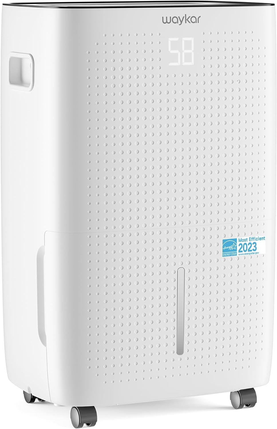 Waykar 150 Pints 7,000 Sq. Ft ENERGY STAR Most Efficient Dehumidifier with Drain Hose for Commercial and Industrial Large Rooms, Home, Warehouses, Storages, Basements and BedroomJD026CE-150