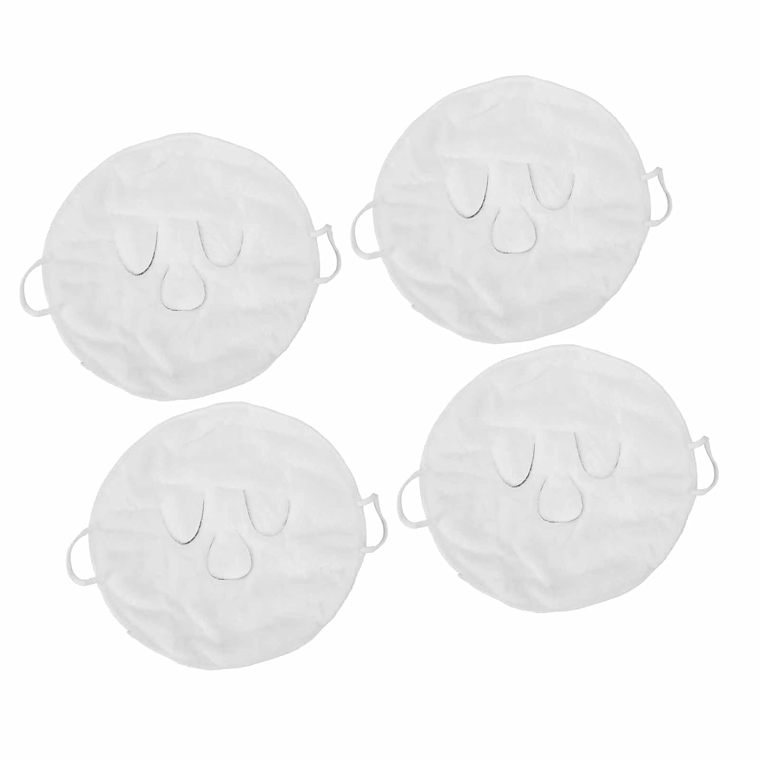 4Pcs Hot Compress Face Towel with 3 Holes, Strong Water Absorption, Skin Friendly Soft Skin Care, Enhance Blood Recirculation and Metabolism, Improve Skin Radiance, Reduce Fine