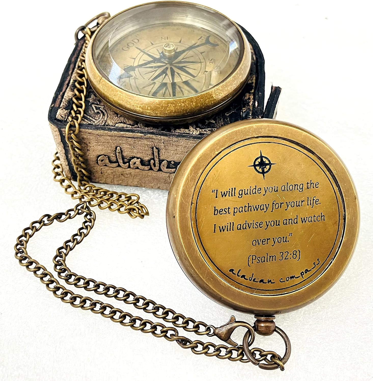 God' Providence Compass for Best Pathway - Holy Communion Gifts Boys, Inspirational Graduation Gifts, Christian Baptism Gifts, Religious Gifts for Him/Her