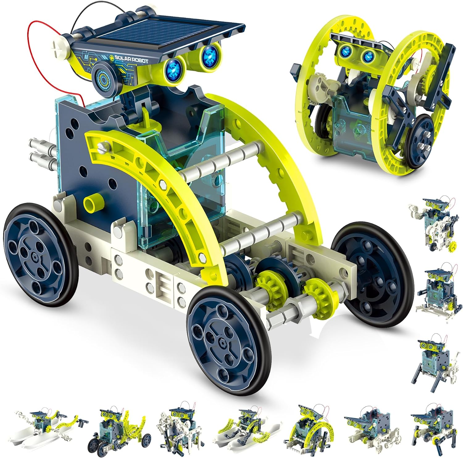 Hot Bee 12-in-1 STEM Solar Robot Kit - STEM Projects for Kids Ages 8-12, Learning Educational Science Kits, DIY Building Toys, Birthday for 8 9 10 11 12 13 Year Old Boys Girls