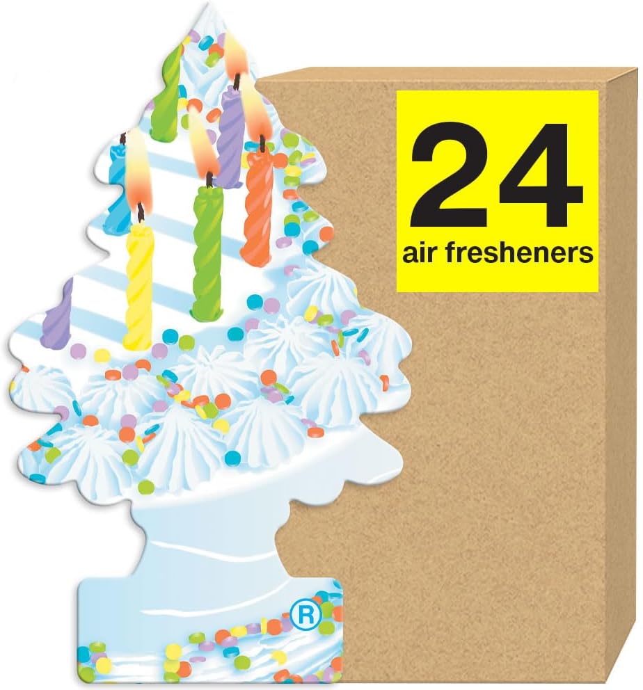 LITTLE TREES Air Fresheners Car Air Freshener. Hanging Tree Provides Long Lasting Scent for Auto or Home. Celebrate!, 24 Air Fresheners