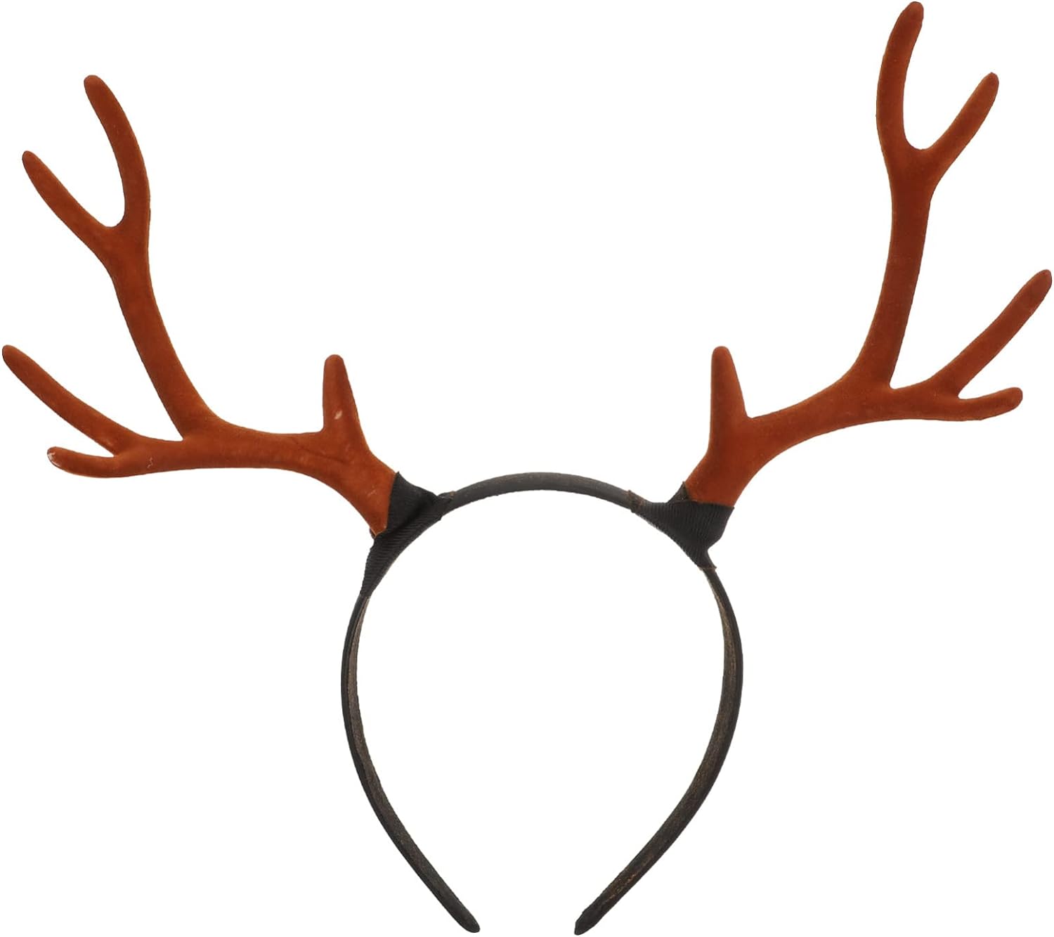 FOMIYES Reindeer Antlers Headband, Christmas Antlers Headband Cosplay Horns Headpiece for Halloween Christmas Easter Party Yule Jungle Animal Headbands