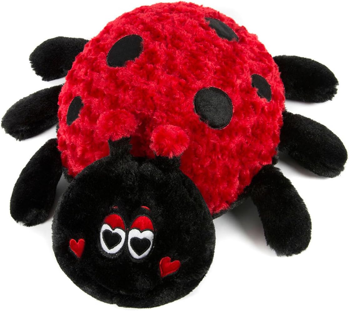 HollyHOME Super Soft Stuffed Animal Ladybug Plush Toy 19 Inches Dark Red