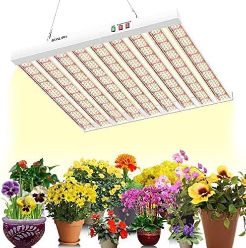 2024 New SPF4000 400W LED Grow Light 5x5ft Coverage with New Diodes & IR Lights Full Spectrum Veg Bloom Growing Lamps for Indoor Plants Seeding Flower Led Plant Light Fixture