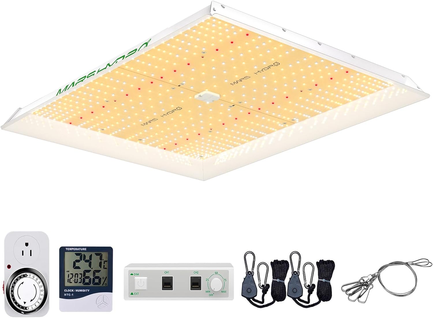 MARS HYDRO 2024 New TSW2000 Led Grow Light 300 Watt Dimmable Daisy Chain Full Spectrum Growing Lamps for Indoor Plants Seeding Veg Bloom Light for 3x3/4x4ft Coverage