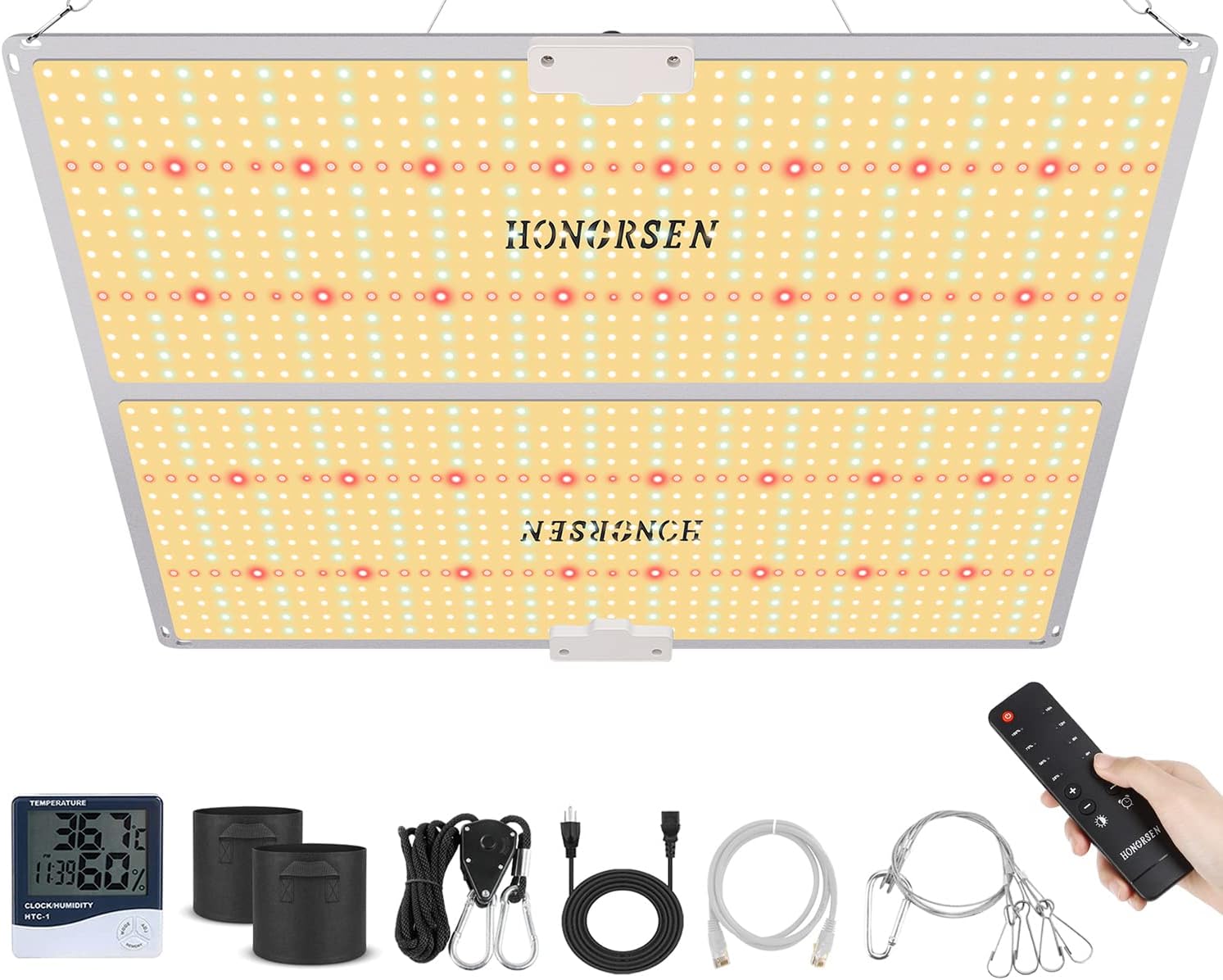 4000W LED Grow Light Full Spectrum 5x5ft Coverage Remote Control Dimmable Grow Lamps with Timer Plant Light for Hydroponic Indoor Plants Veg and Flower (1276Pcs LEDs)