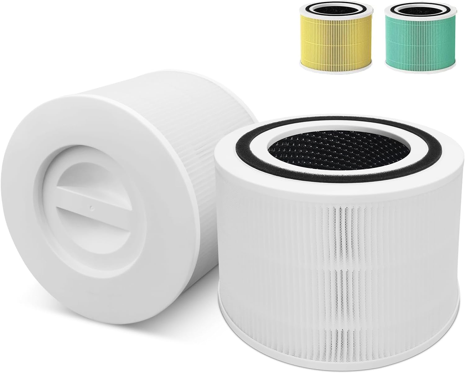 Core 300 Replacement Filter for LEVOIT Core 300 and Core 300S Vortex Air Air Purifier, 3-in-1 H13 Grade True HEPA Filter Replacement 2 Pack, Compare to Part No. Core 300-RF (White)