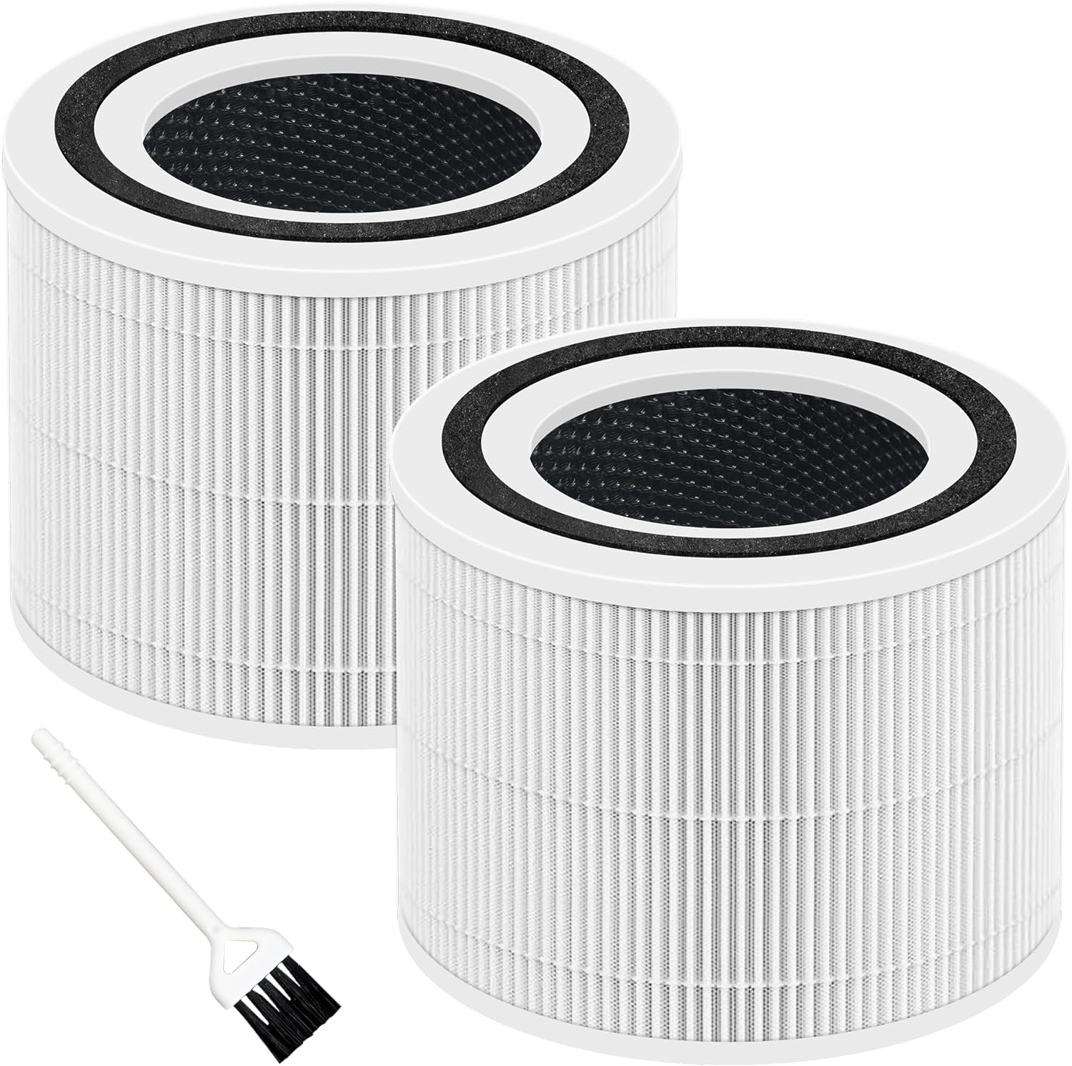 Core 300 Replacement Filter for LEVOIT Core 300 and Core 300S Air Purifier, 2 Pack 3-in-1 H13 True HEPA Replacement Filter, Compared to Part # Core 300-RF (White)