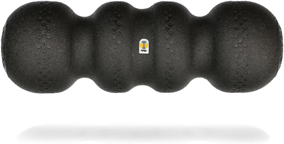 Rollga PRO - The BETTER Foam Roller for Flexibility, Muscle Recovery, Back & Neck Massage, & Exercise (Black)