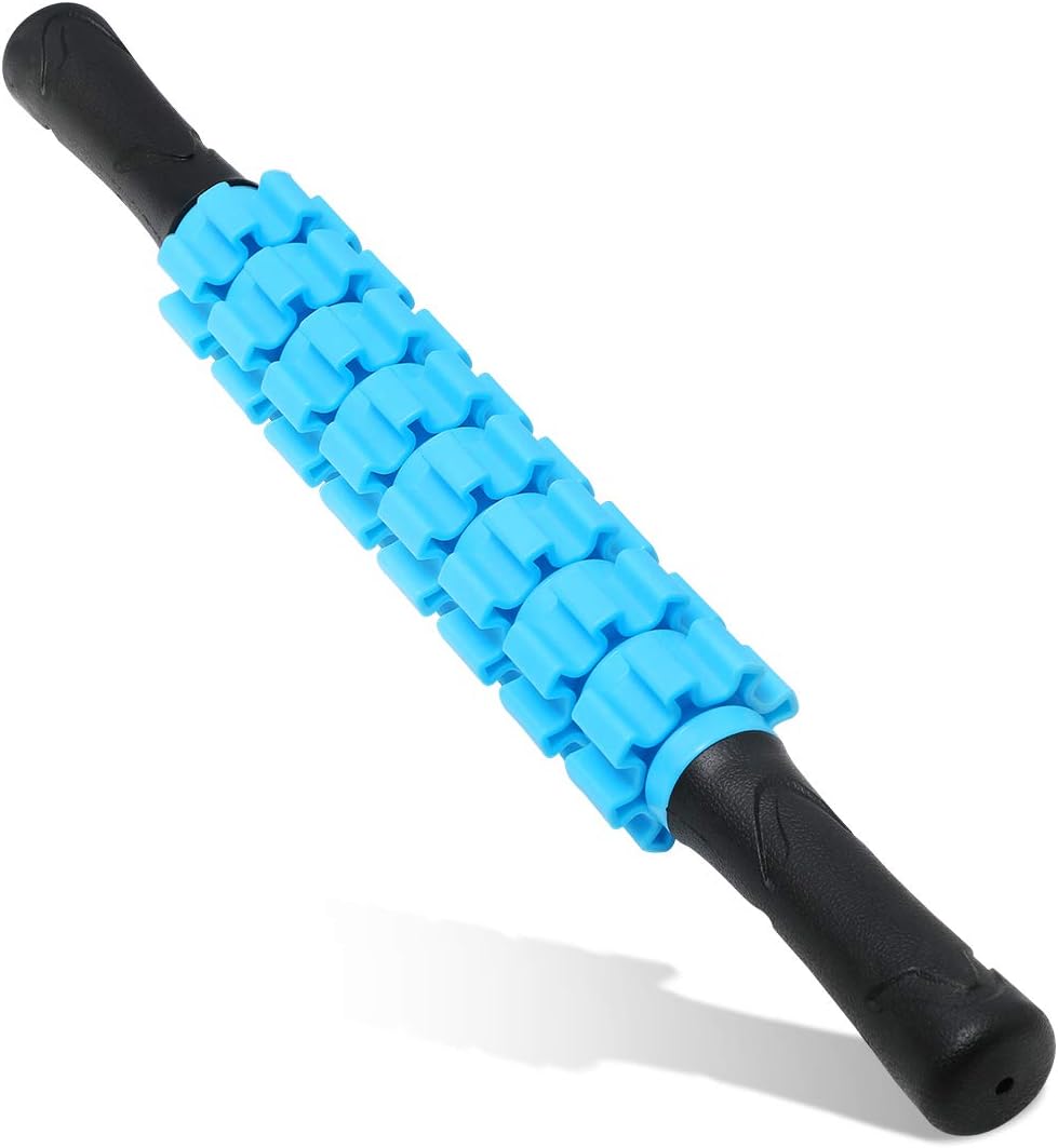 Lymphatic Drainage Massage Roller Stick for Athletes, Leg and Back Recovery, Sore Muscle Relief