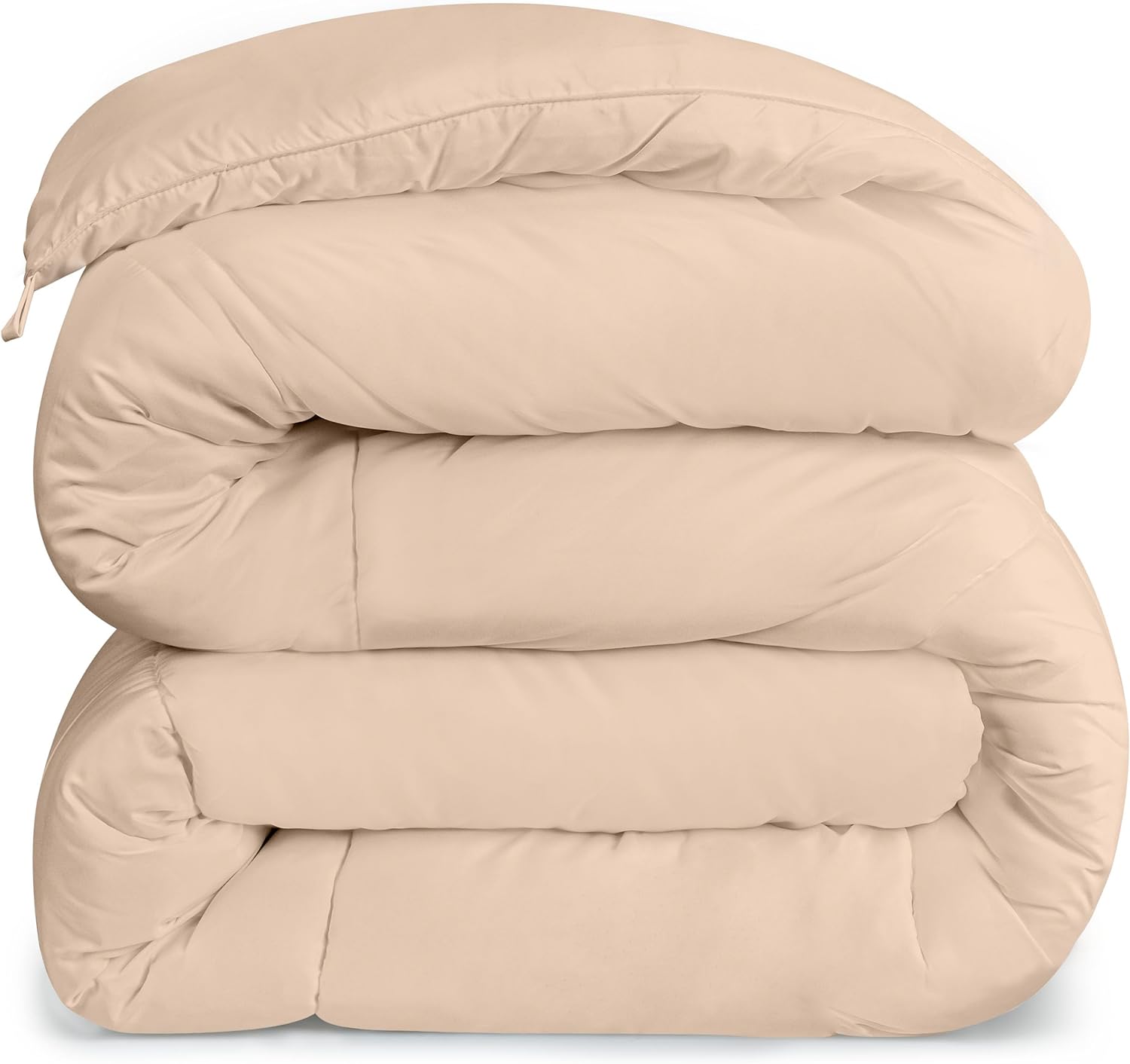 Utopia Bedding All Season 250 GSM Comforter - Plush Siliconized Fiberfill Comforter King Size - Box Stitched (King/Cal King, Beige)