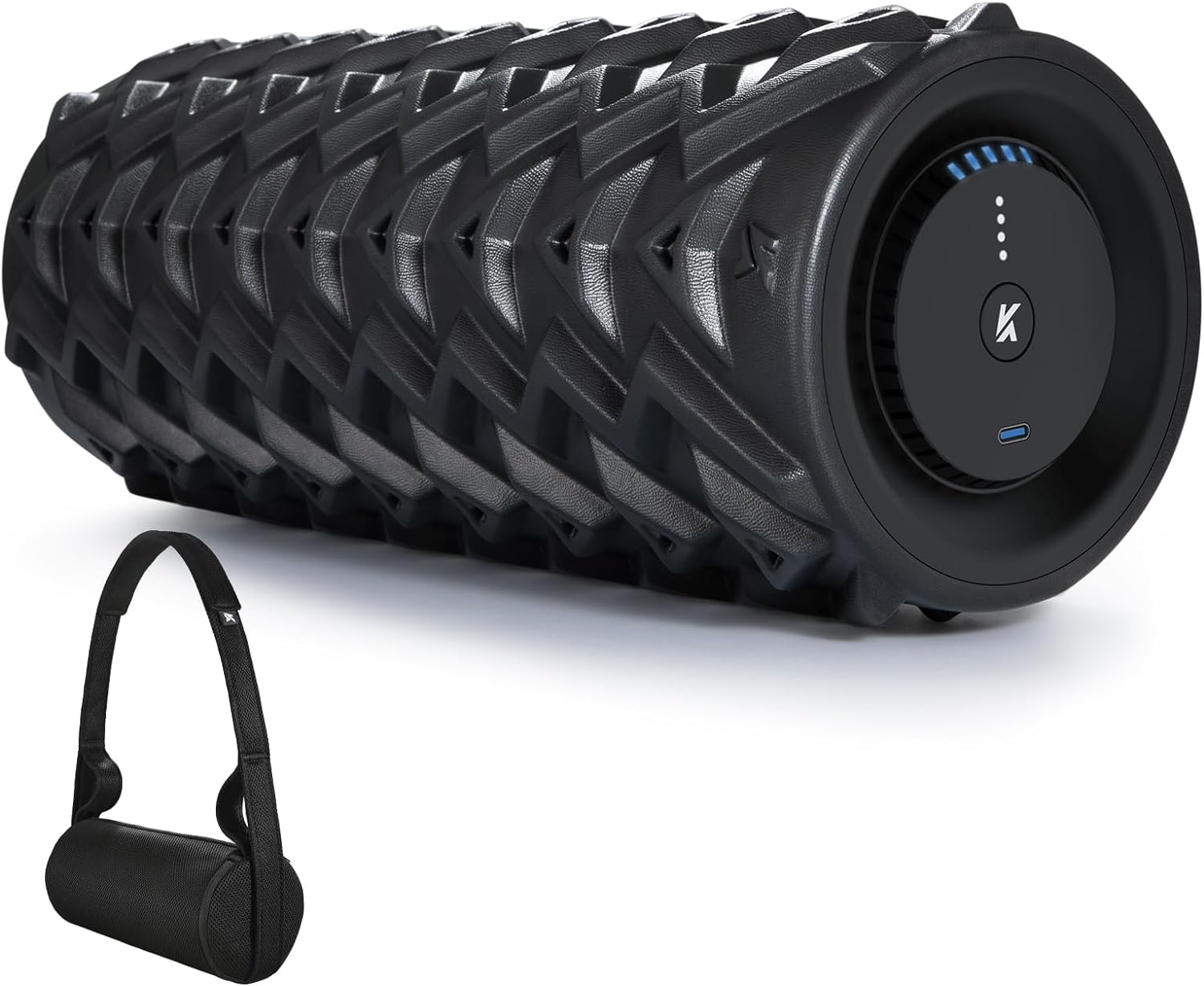 Vibrating Foam Roller, Deep Tissue Trigger Point Massage Roller, Electricr Fitness Foam Roller for Muscle Recovery, Back Pain, Mobility and Pliability Training, Rechargeable