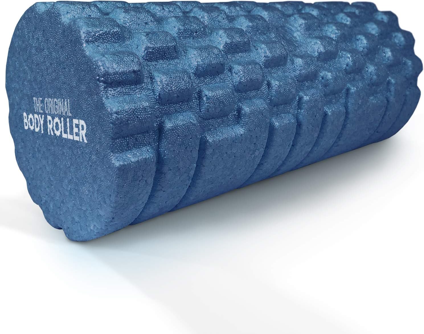 High Density Foam Roller Massager for Deep Tissue Massage of The Back and Leg Muscles - Self Myofascial Release of Painful Trigger Point Muscle Adhesions - 13 Blue