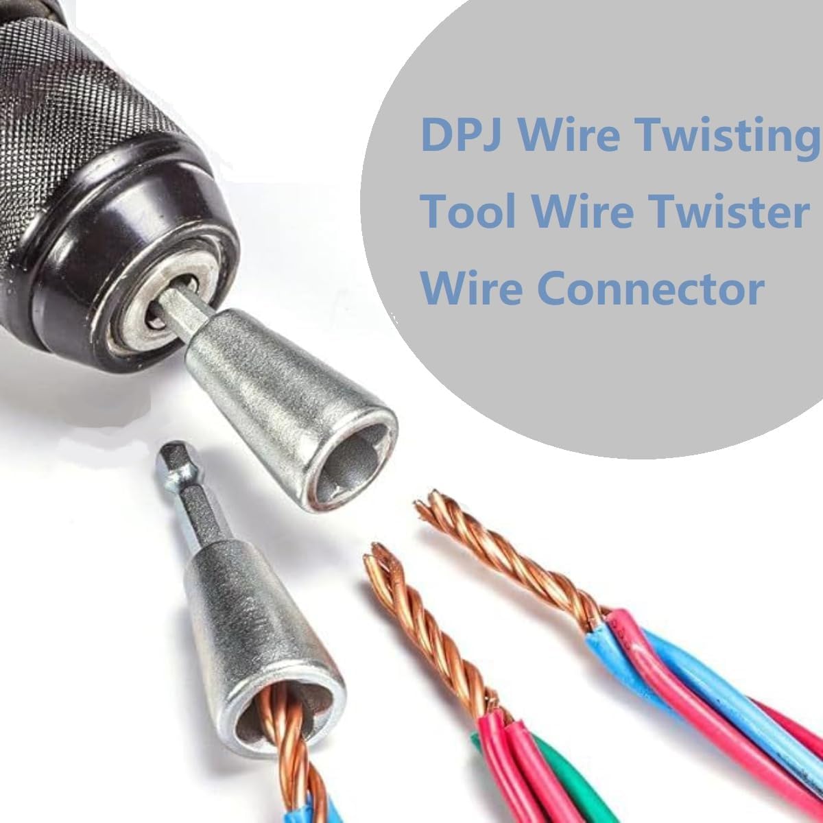 DPJ Wire Twisting Tool Wire Twister Wire Connector, Quick Wire Twisting Tool for Drill, Wire Stripping And Twisting Tool (1PCS)