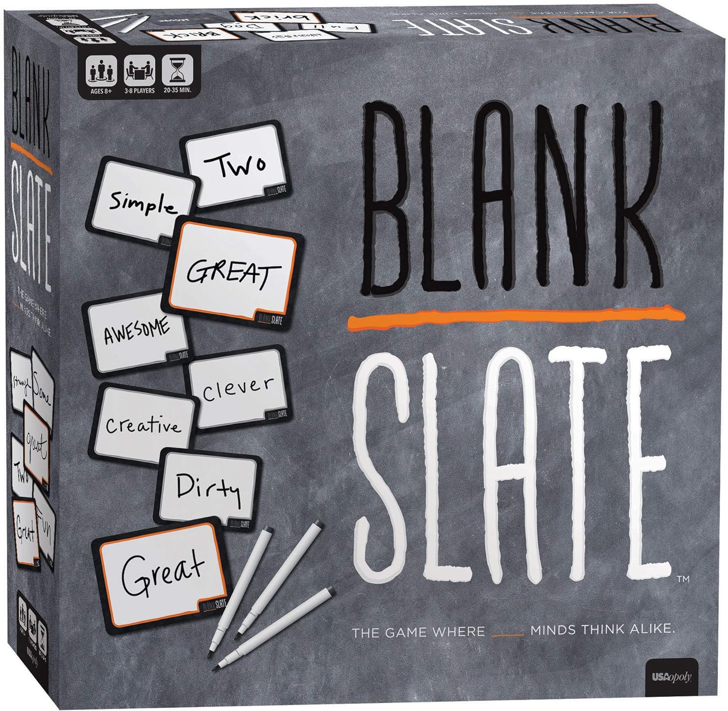 BLANK SLATE - The Game Where Great Minds Think Alike | Fun Family Friendly Word Association Party Game, 3 to 8 players