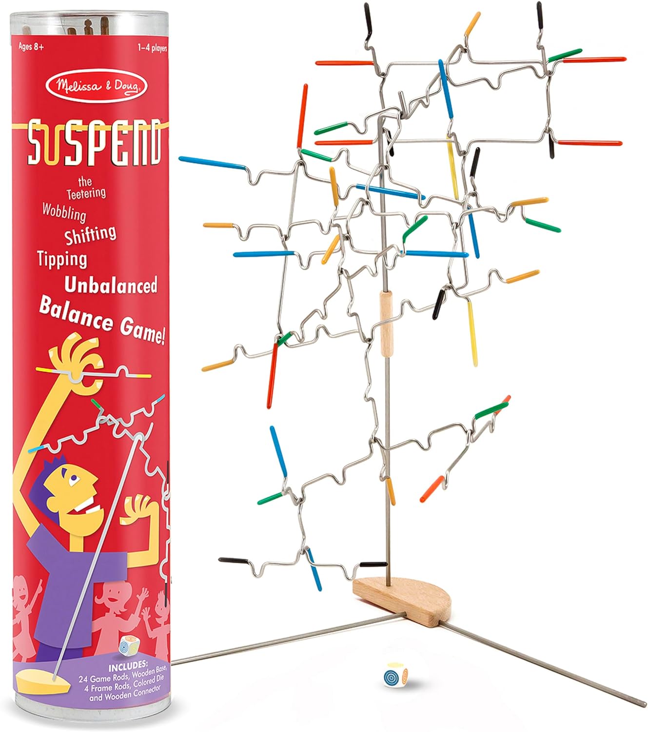 Melissa & Doug Suspend Family Game (31 pcs) - Wire Balance Game, Family Game Night Activities, For Kids Ages 8 