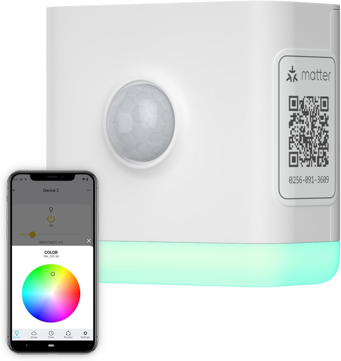 THIRDREALITY Smart Color Night Light, Matter Over WiFi, 3-1 Multi-Functionality, Compatible with Apple Home, Google Home, Alexa