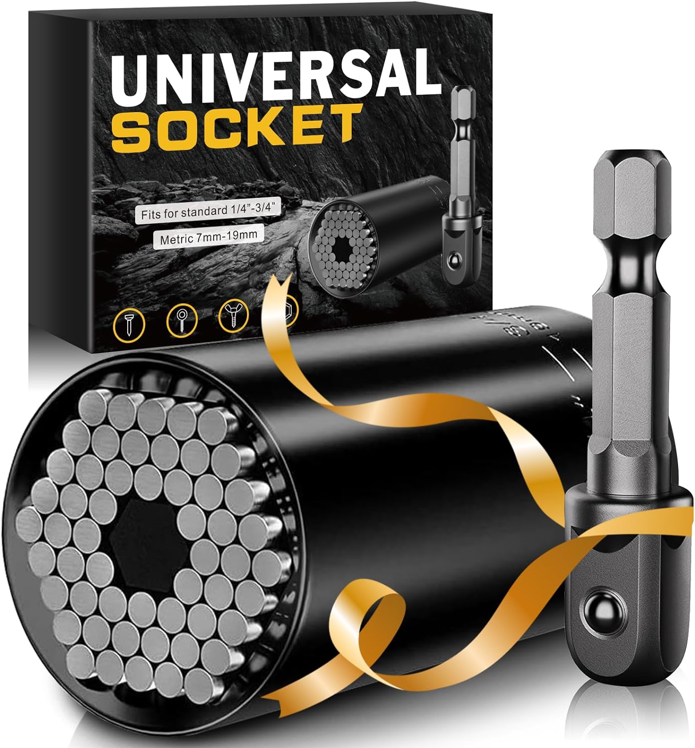 Super Universal Socket Tools Dad Gifts for Men- Fathers Day Birthday Gifts for Dad Husband Grandpa Him from Daughter Son Wife Cool Stuff Gadgets Tools Gifts for Men Who Have Evreything Mens Gifts