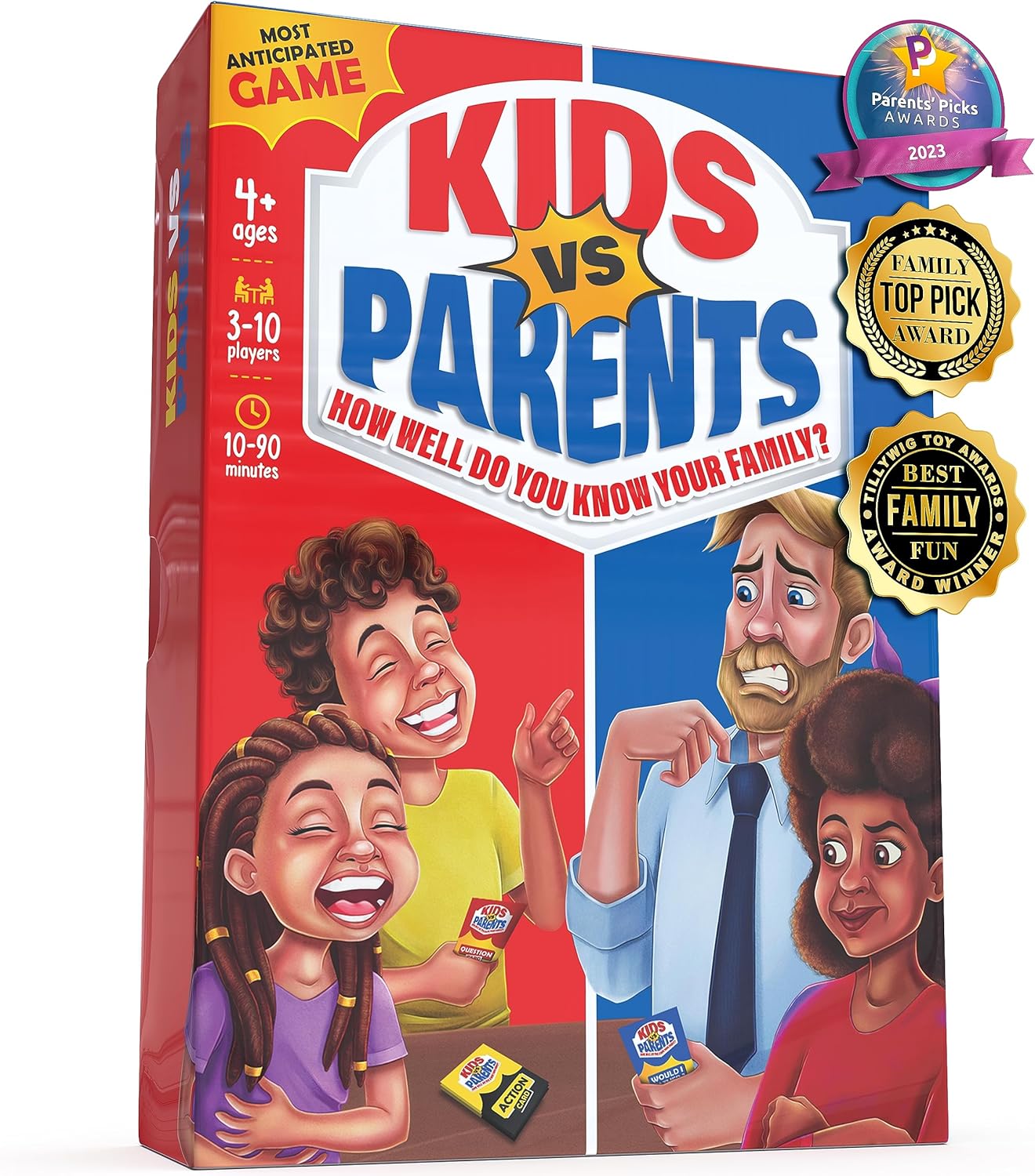 Family Card Game for Kids 4-12 - 200 Conversation Starters for 10-90 Minute Game Nights