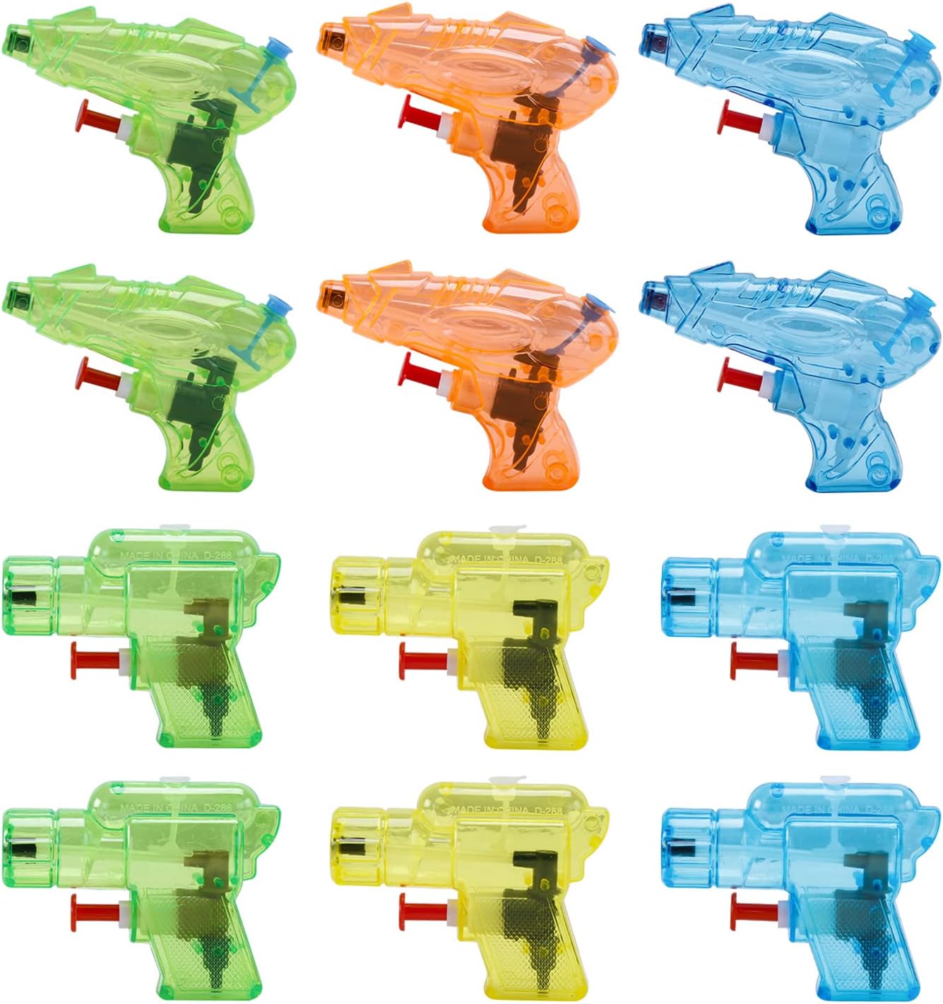 12 Packs Water Gun for Kids Squirt Toys Outdoor Beach Swimming Pool Game Summer Party Favor