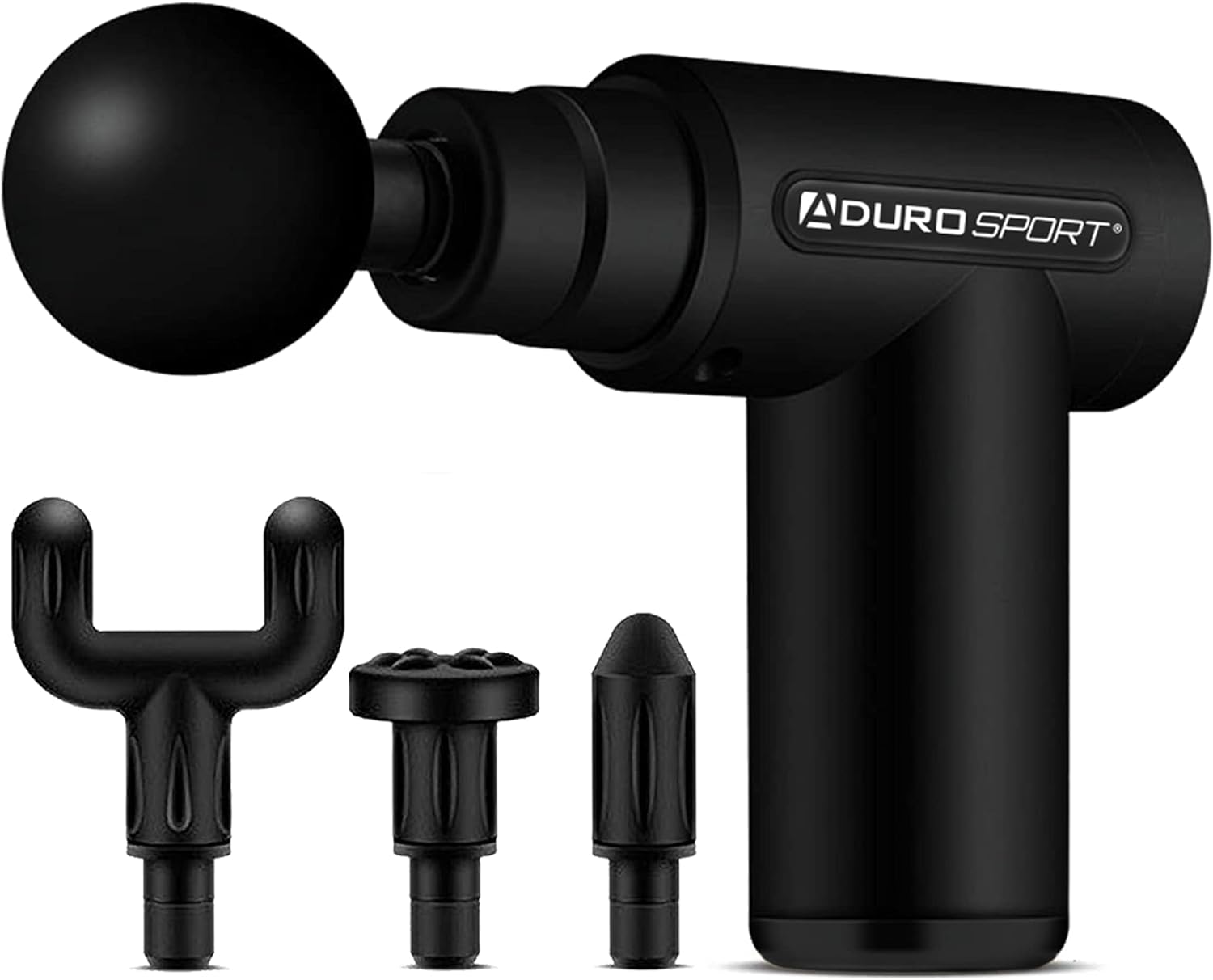 Aduro Sport Mini Massage Gun, Handheld Fascial Deep Tissue Massager Gun Portable for Women Men Athletes, Ultra-Quiet, Lightweight - Black